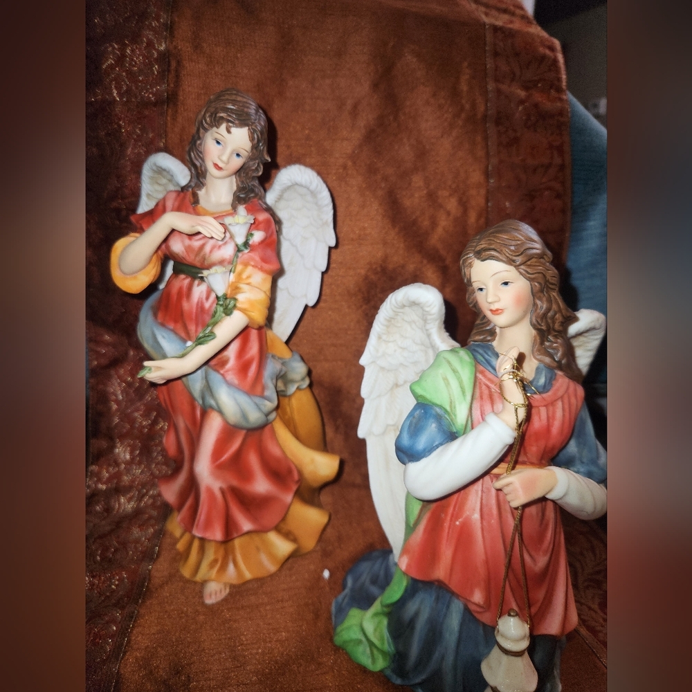 Colorful Angel Figurines